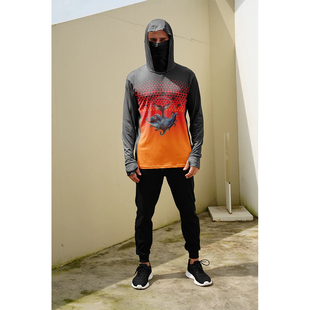 Fishing Hoodie - Kaos Pancing Pria Pelindung Matahari Hoodie