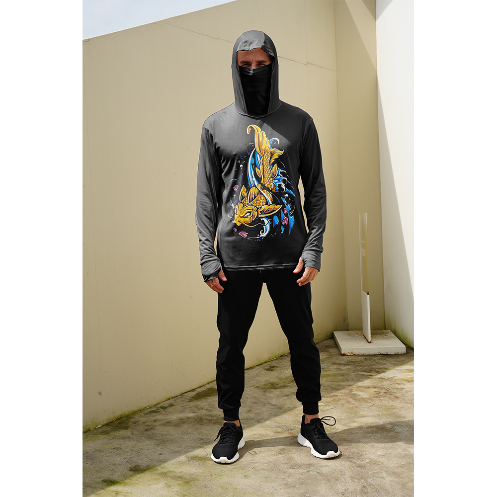 Kaos Pancing Pria Pelindung Ma - Fishing Hoodie ulasan dan harga