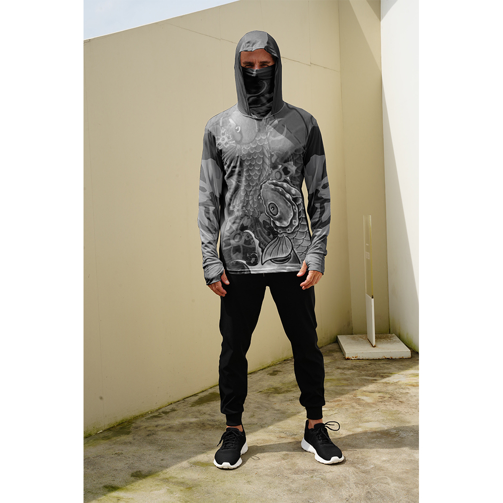 Kaos Pancing Pria Pelindung Ma - Fishing Hoodie ulasan dan harga