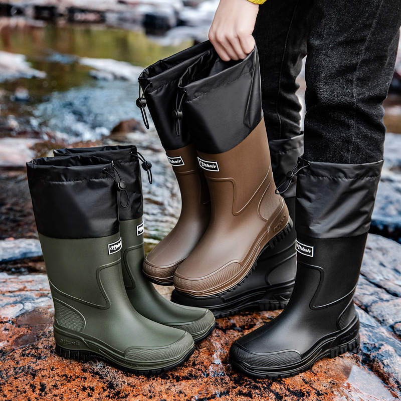 Sepatu Bot Hujan Pria Anti Air - Fishing Boots ulasan dan harga