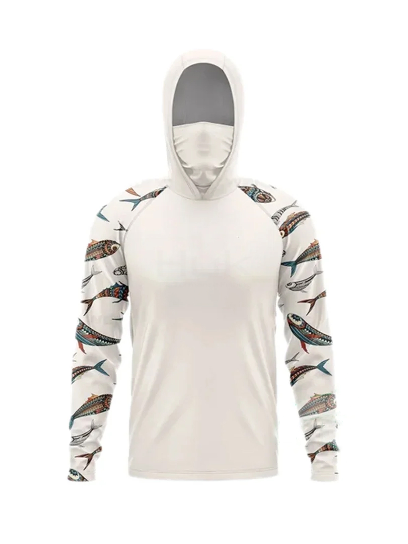 Kaos Hoodie Pancing Pria UPF 5 - Fishing Hoodie ulasan dan harga